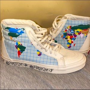 SAVE THE WORLD VANS. worn only a few times. in brand new condition